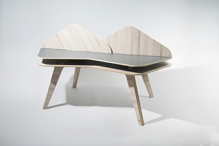table bois bureau aménagement idée mobilier design fonctionnel bois design moderne nos studio 