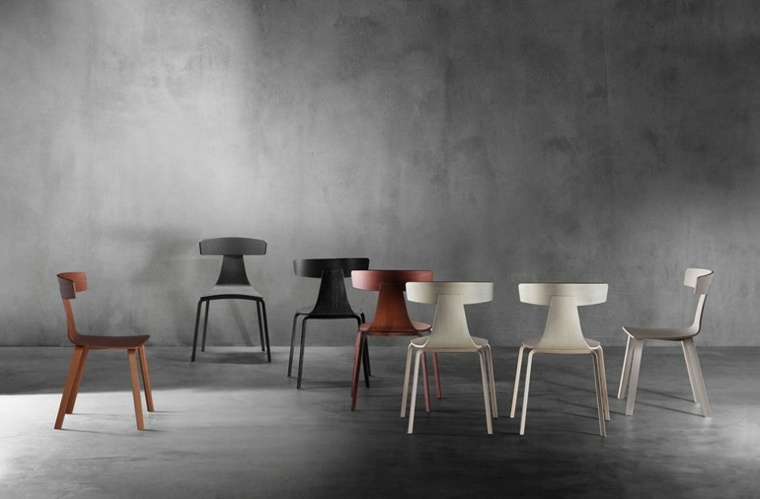 chaises design bureau idée aménagement mobilier design