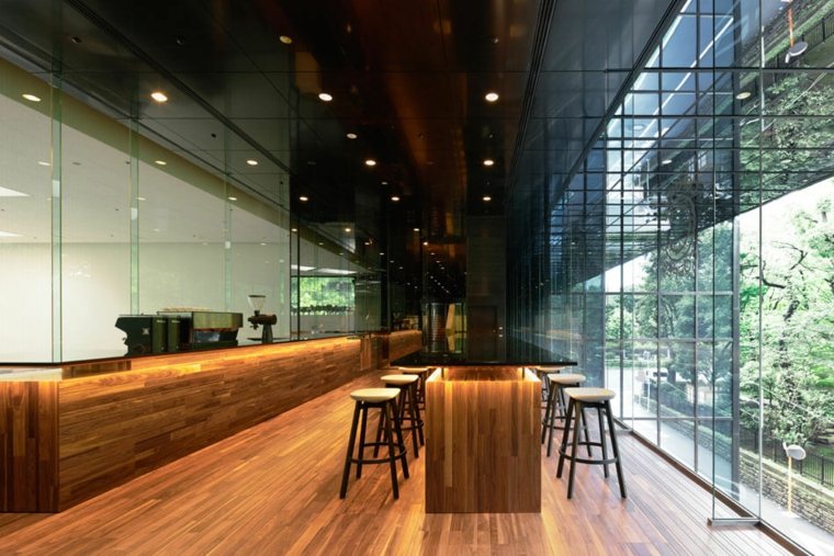 café moderne design minimaliste idee