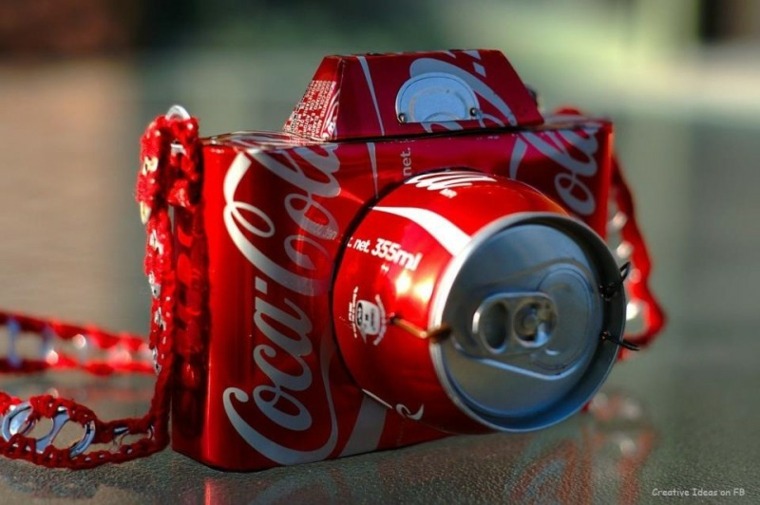 idée déco récup canette coca cola design idée recyclage canette 