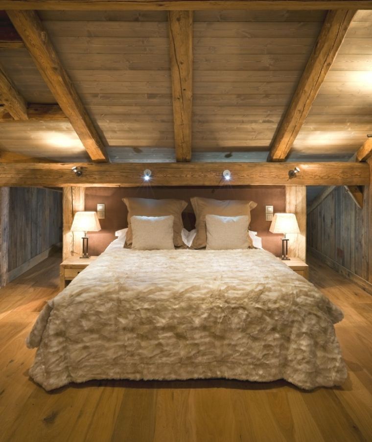 chalet montagne chambre ambiance cosy