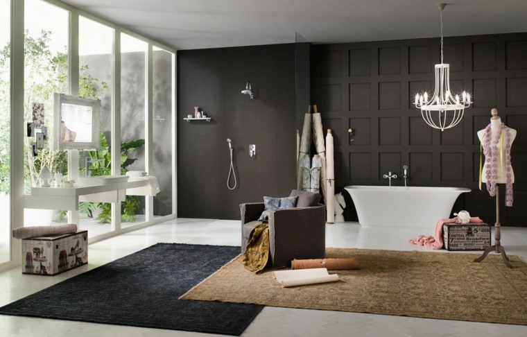 decoration salle de bains douches italiennes modernes