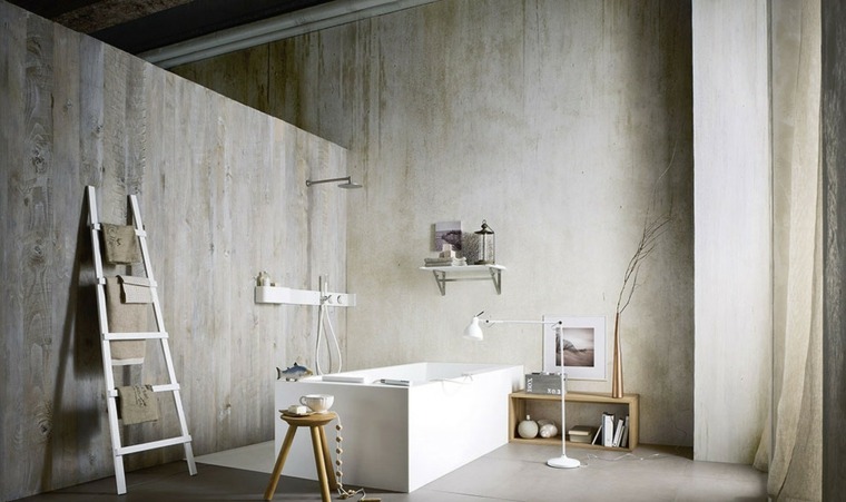 salle de bain minimaliste idée éclairage luminaire salle de bain 
