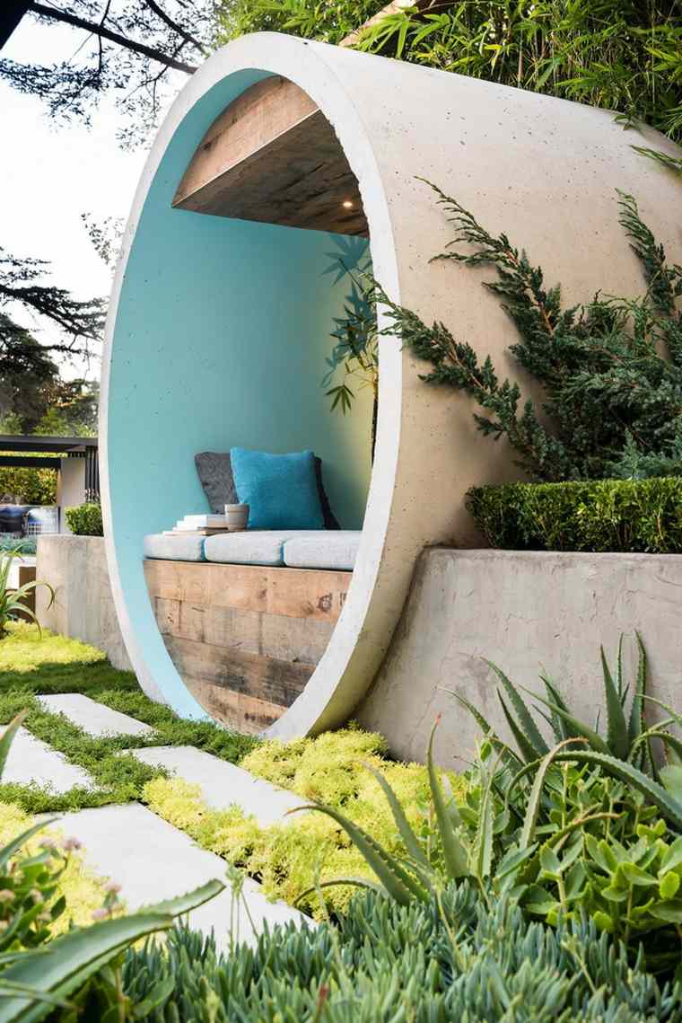 jardin moderne espace extérieur design plantes grasses design alison douglas 