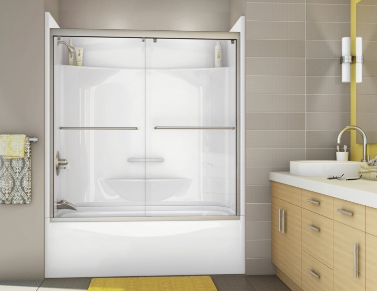 cabine de douche salle de bain idée paroi design