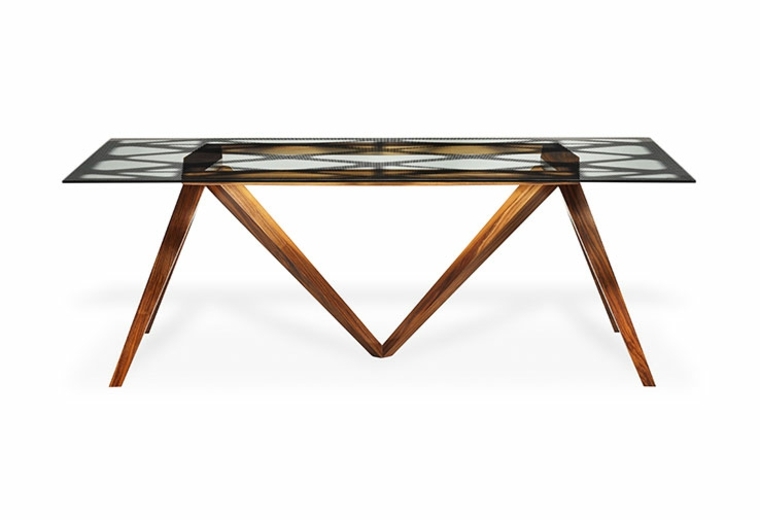 mobilier design table basse verre bois moderne design mexique 