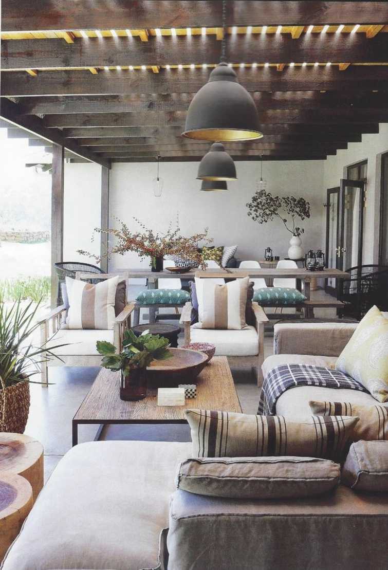 veranda design elegant bois