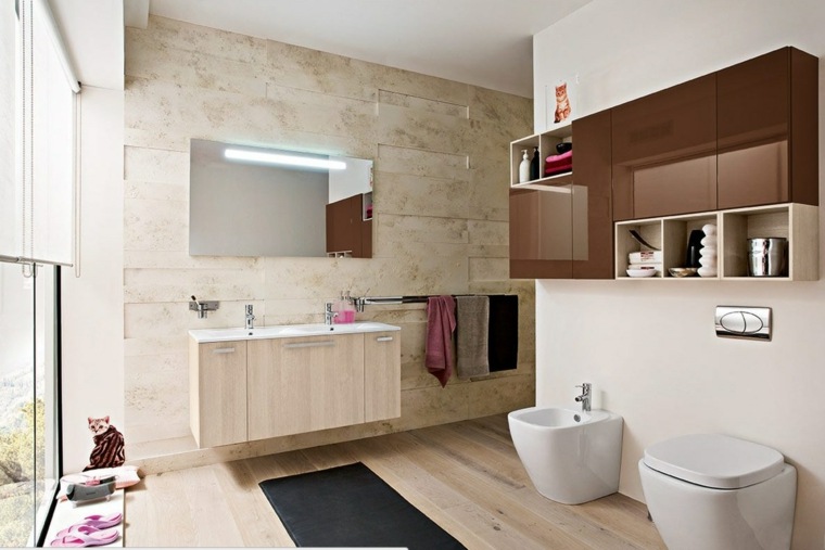étagères salle de bain design moderne