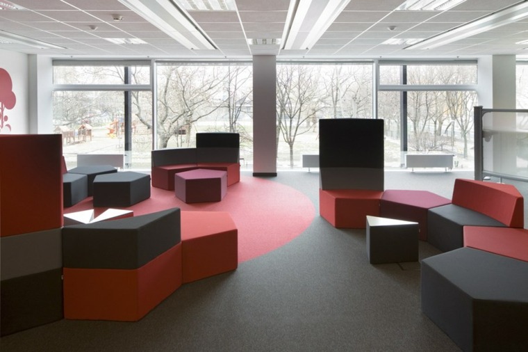 canapés modulaires design salon moderne futuriste idée 