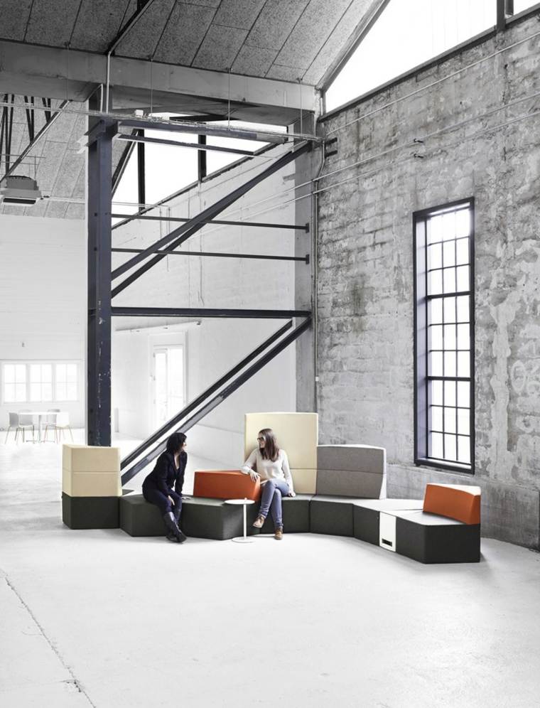canapés modulables design industriel moderne salon canapé urbain espace idée