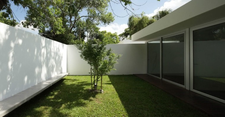 clôture de jardin simple beton