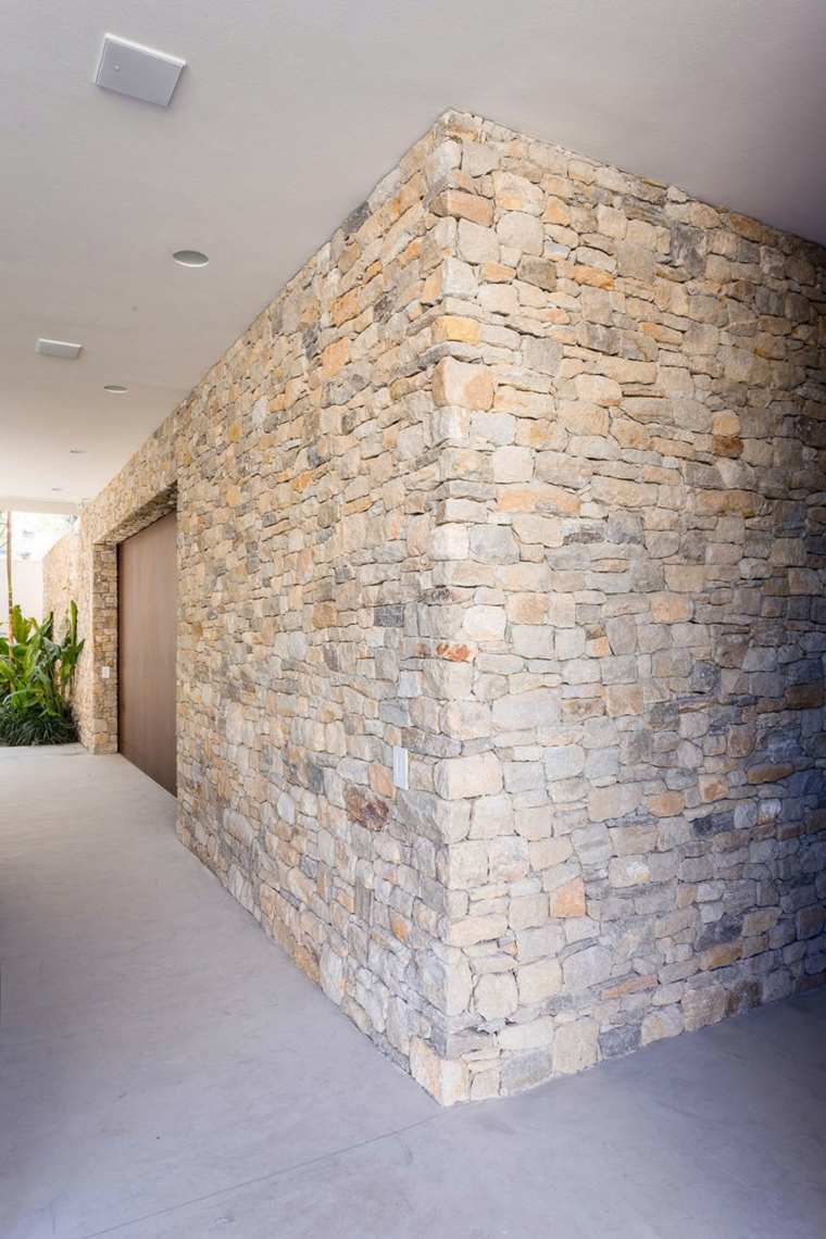 deco interieur mur pierre moderne