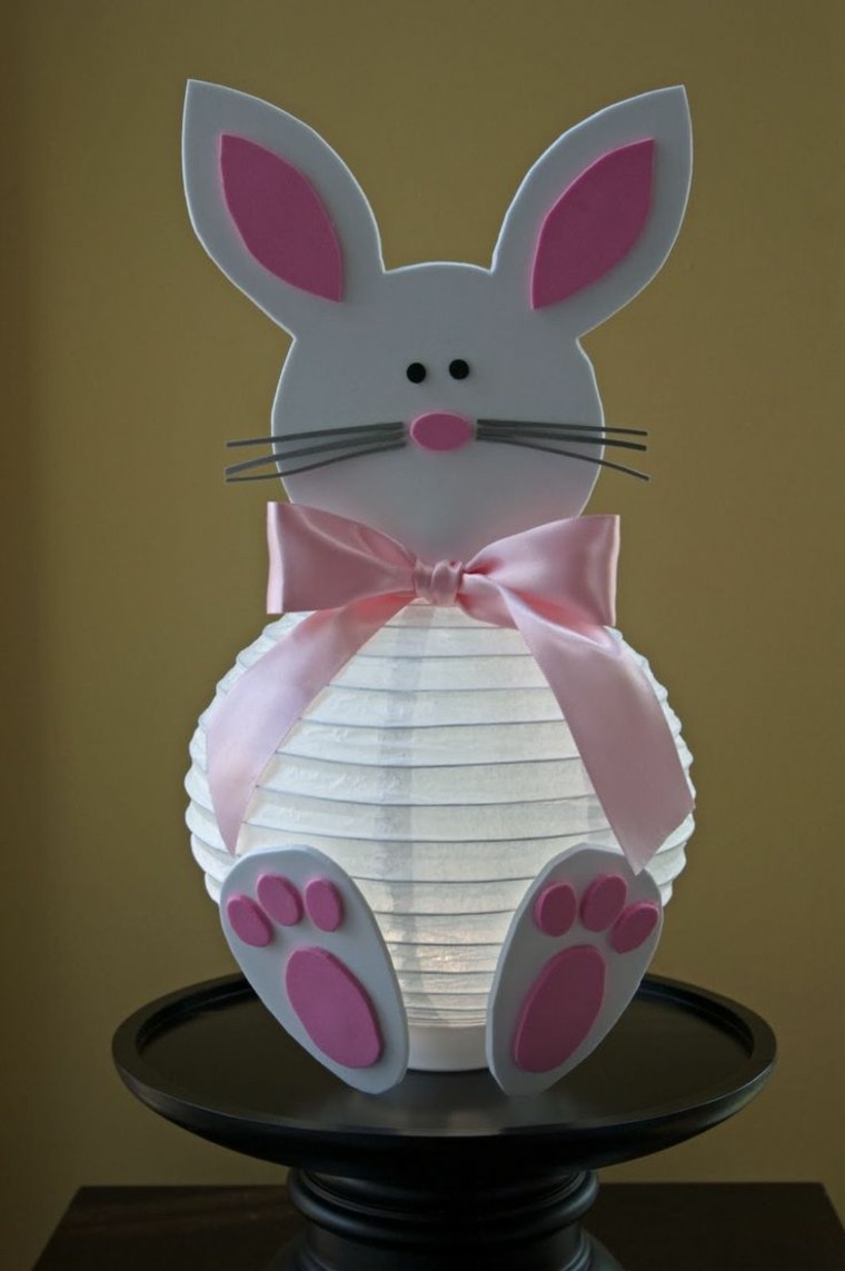 deco paques lapin lampe