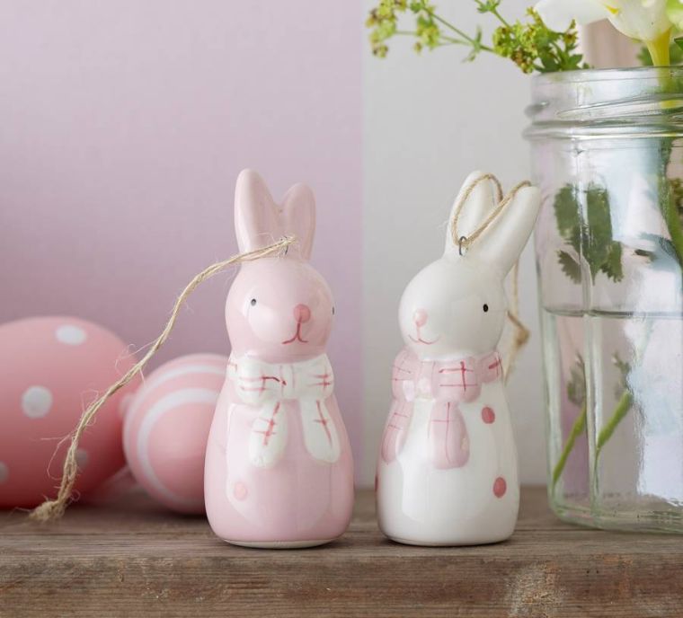 decoration paque lapins