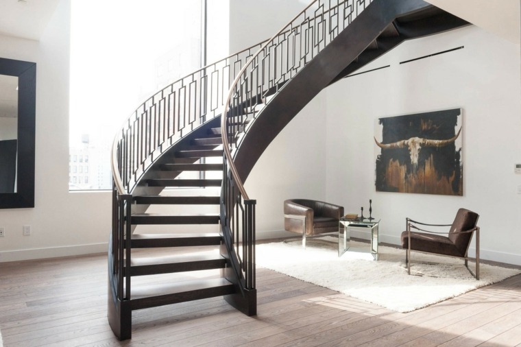 escalier intérieur contemporain architecture maison delos