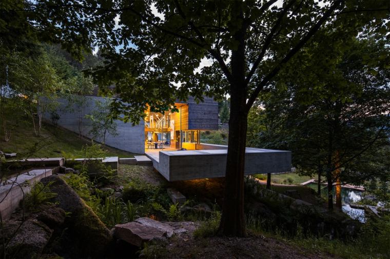 maison moderne bois béton portugal parc national nature 