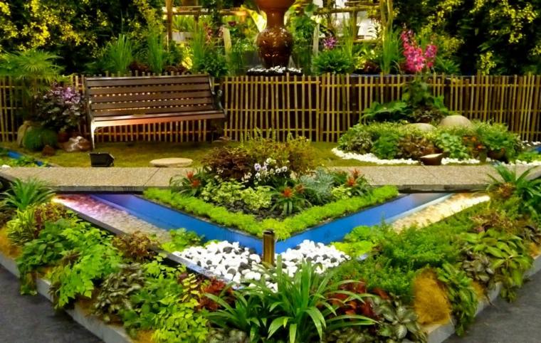 petit jardin idée aménagement original bassin déco