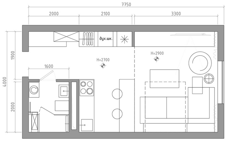 plans appartement moderne design 