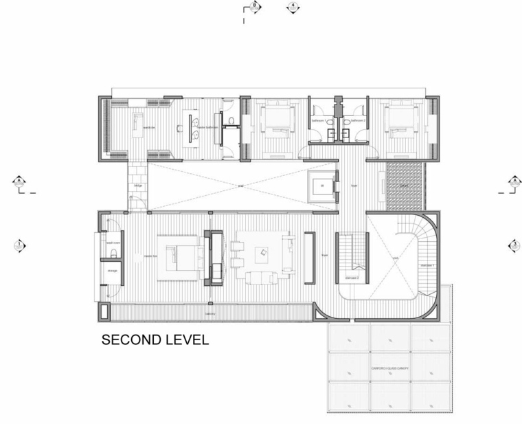 plans maison minimaliste deco