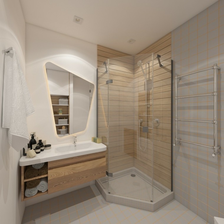petite salle de bain espace moderne