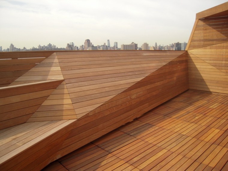 extérieur moderne bois decking recyclage idée construction 