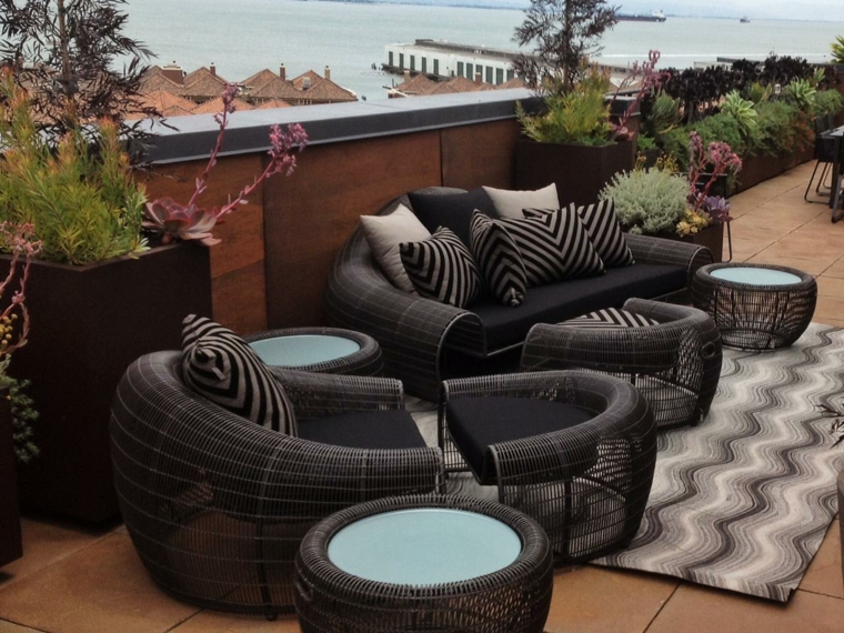toit terrasse meubles design