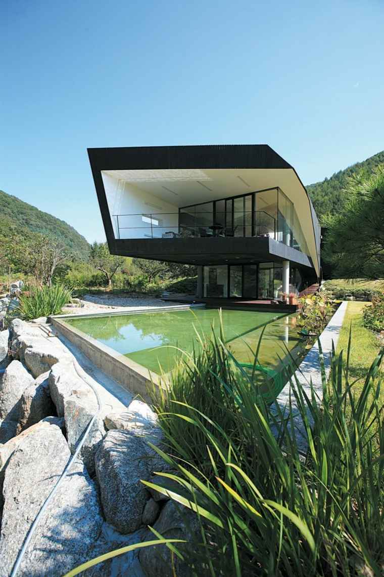architecture maison toiture plantes
