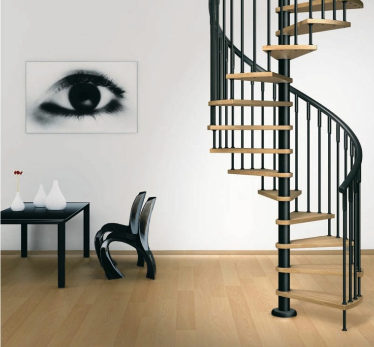 escalier compact deco petit espace