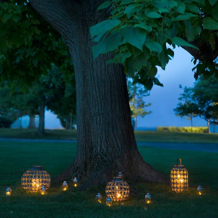 éclairage moderne extérieur design lanternes de jardin 