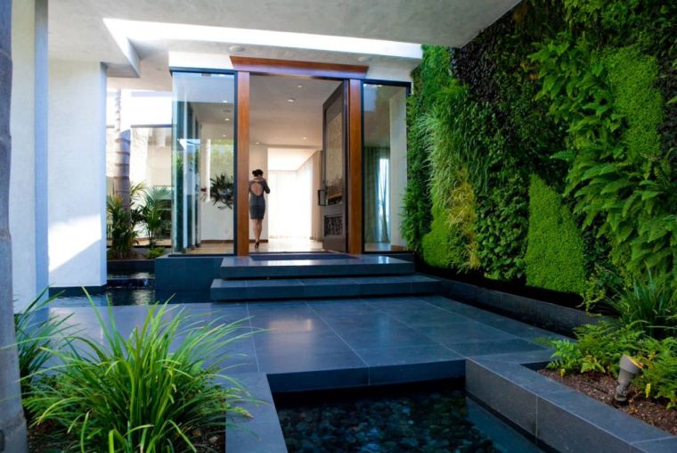 mur végétal exterieur jardin