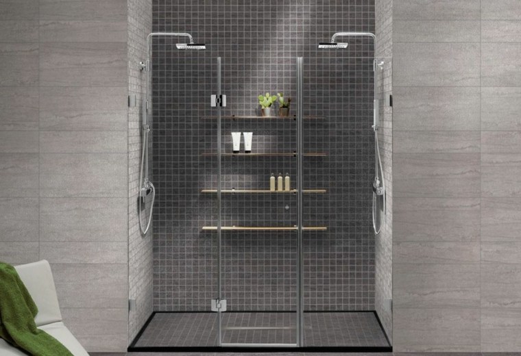 salle de bain avec douche italienne interieur moderne