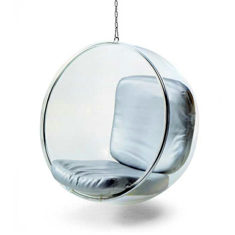 fauteuil suspendu design d'intérieur moderne salon idée aménagement bubble chair