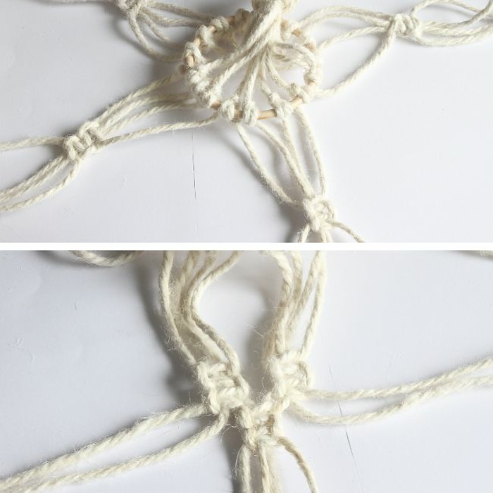 Suspension Macramé Pour Plantes – 102 Cm Avec 4 Crochets – Style Bohème Pour Intérieur Et Extérieur