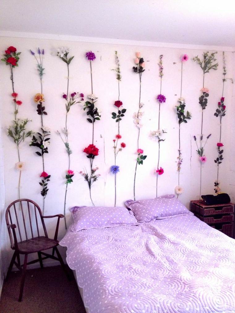 décoration printemps chambre guirlande fleurs originale