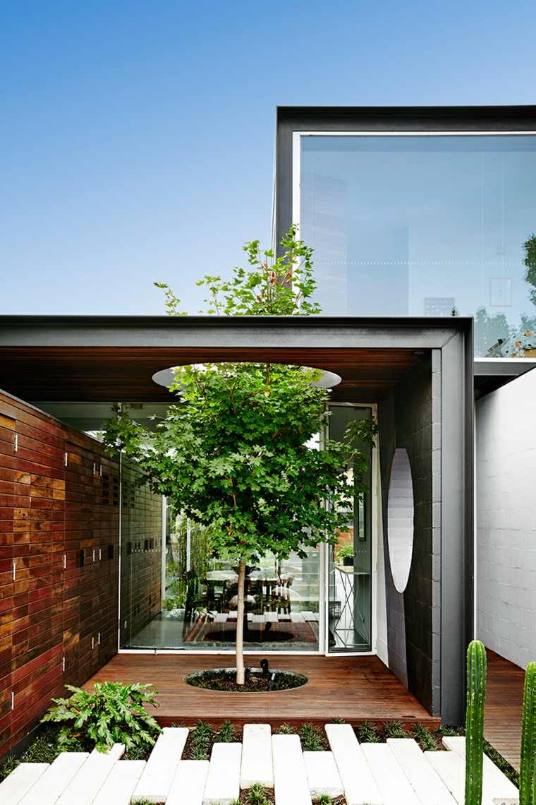 arbre intérieur design moderne écolo maison écolo
