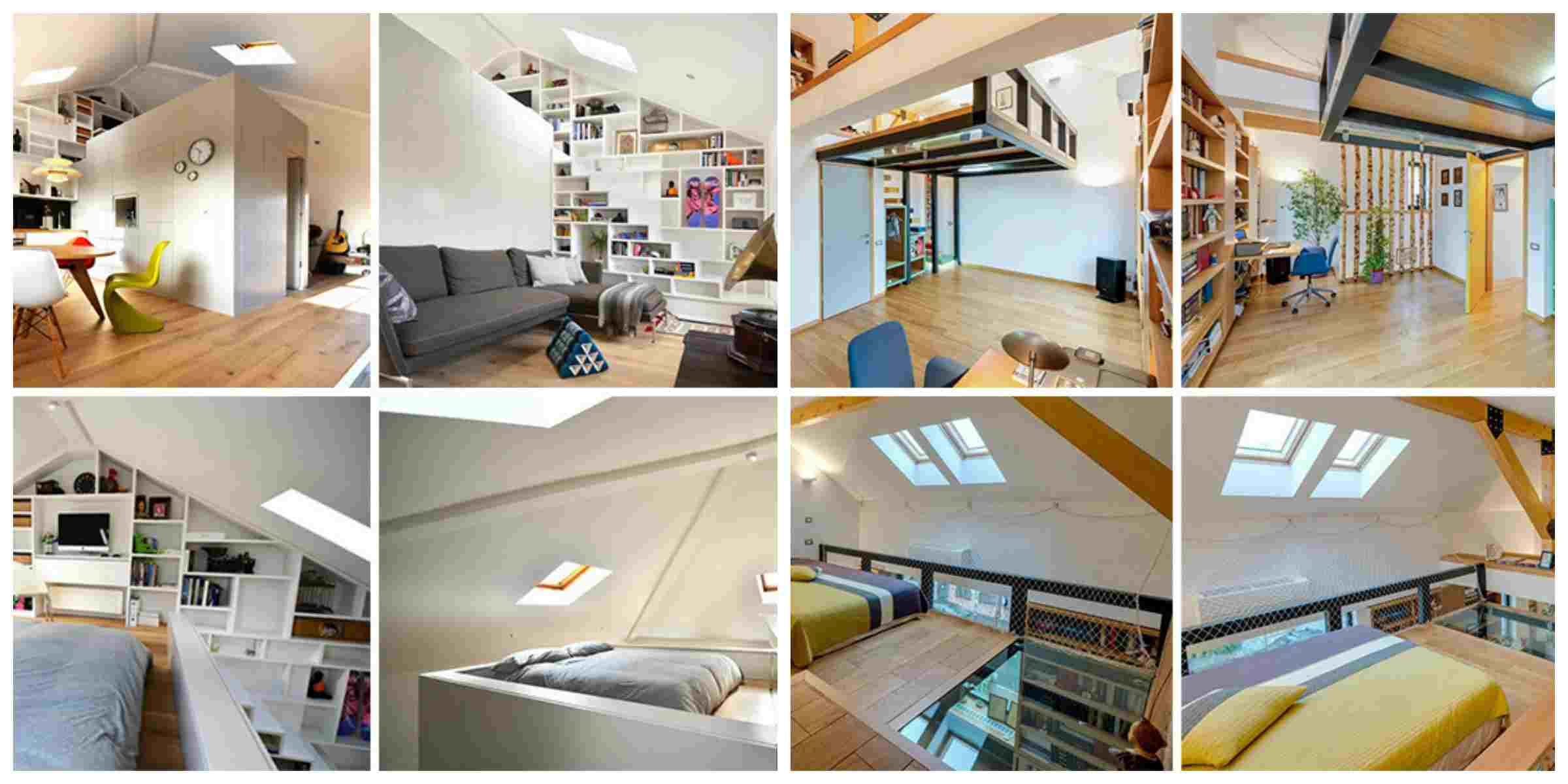 lofts modernes idée aménagement lit canapé tendance