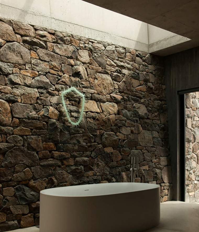idee amenagement salle de bain baignoire design contemporain
