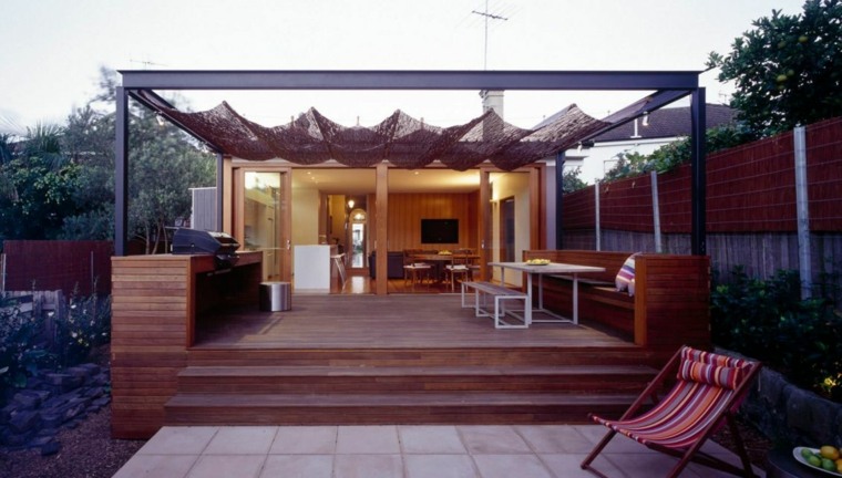 pegolas bambou terrasse deco bois