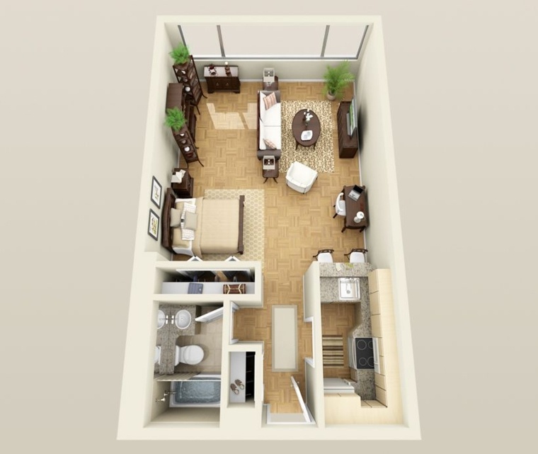plan appartement architecture design espace studio