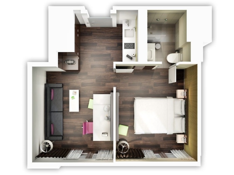 plan appartement 3d studio organisation espace
