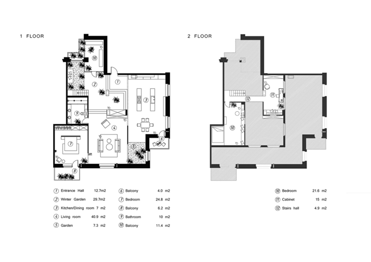 appartement design intérieur moderne plan graphique idée aménagement design