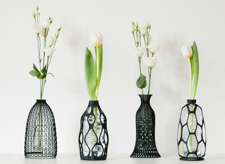 vases 3d design imprimante bouteilles plastiques récup