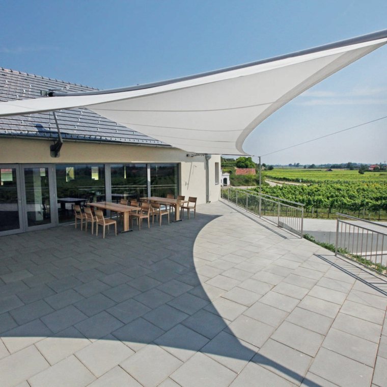 voiles d'ombrage resistant idees terrasse