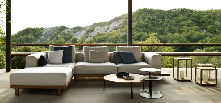 amenagement exterieur terrasse design meubles teck