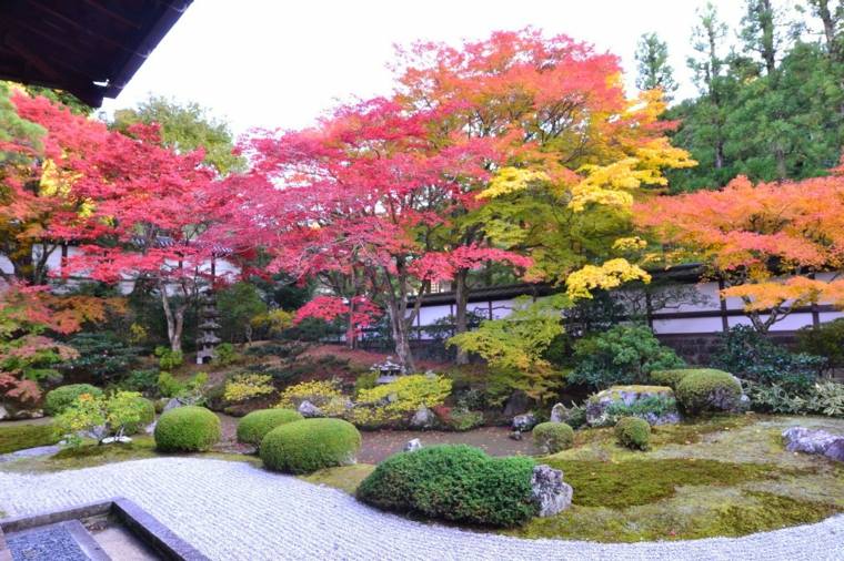 aménager son jardin deco zen automne photos