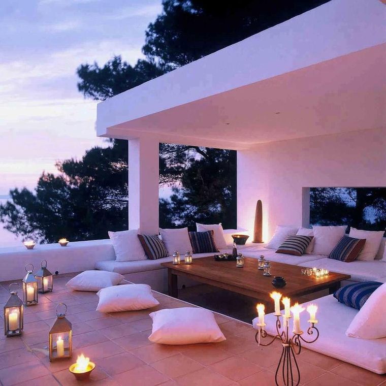 décoration terrasse idee deco style romantique
