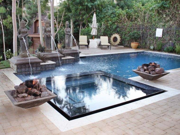 fontaine de jardin photo deco piscine moderne