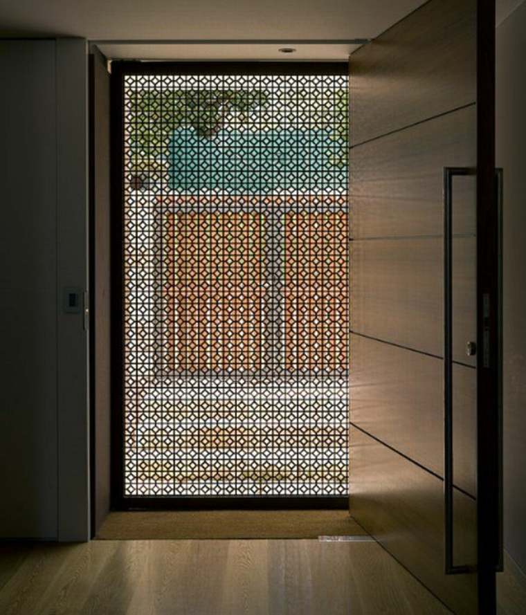 porte d'entrée design idée moderne intérieur maison design 