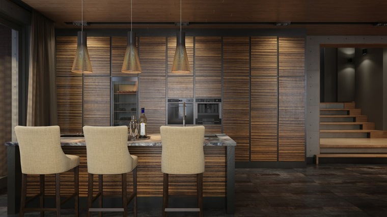 image maison design amenagement cuisine meuble bois
