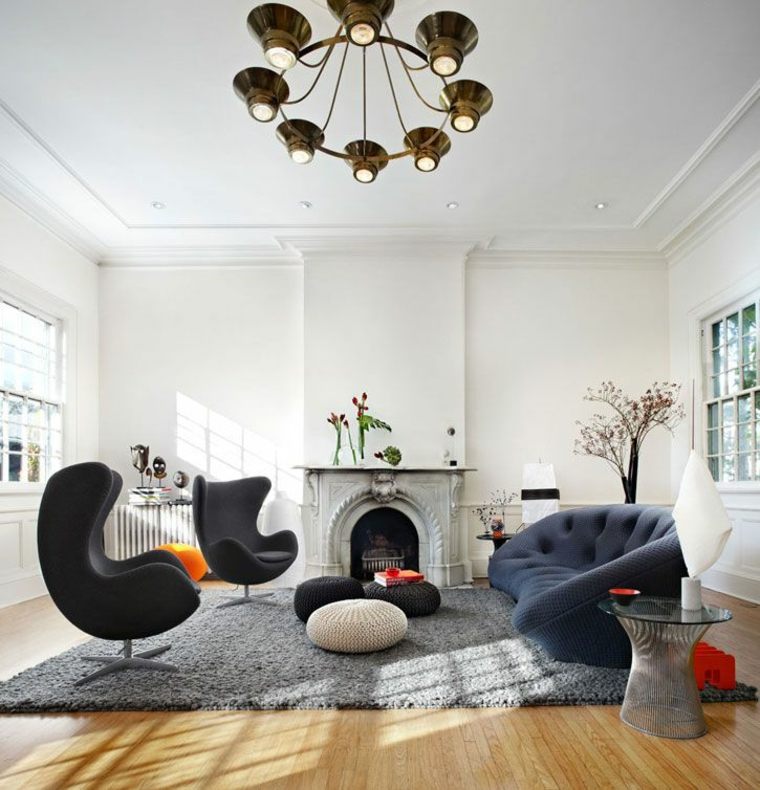 idee meuble salon contemporain fauteuils design